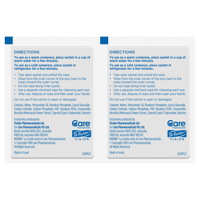 Murine Clear Eyes Wipes 30