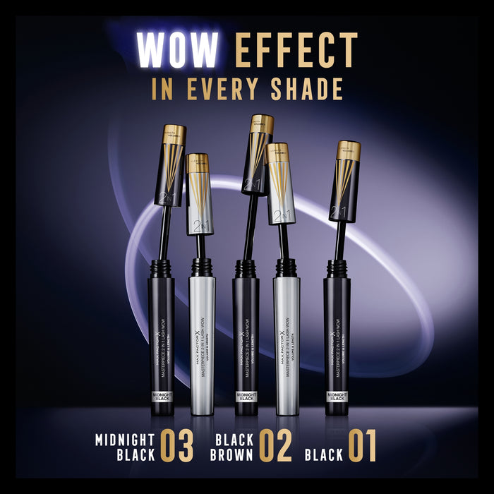 Max Factor Masterpiece Mascara 2in1 Lash WOW Super Black