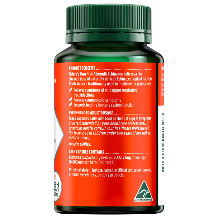 Nature's Own High Strength Rchinace 60 Capsules
