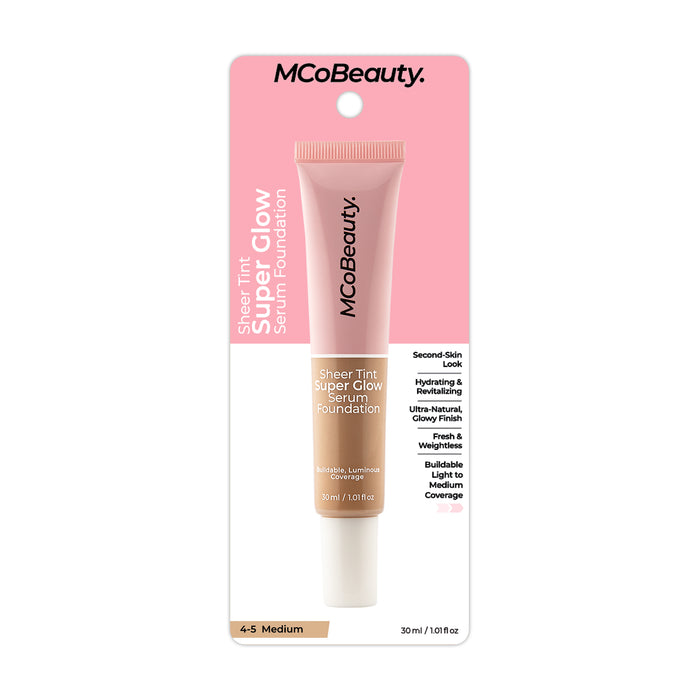 MCo Beauty  Sheer Tint Super Glow Serum Foundation 4-5 Medium 30ml