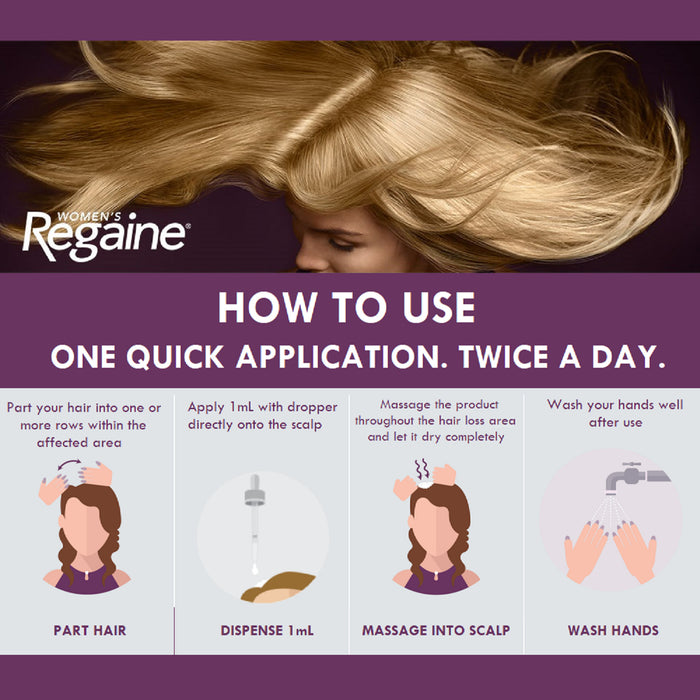 Regaine Hair Regrowth Treatment  Women 3 Months Supply 3 x 60ml