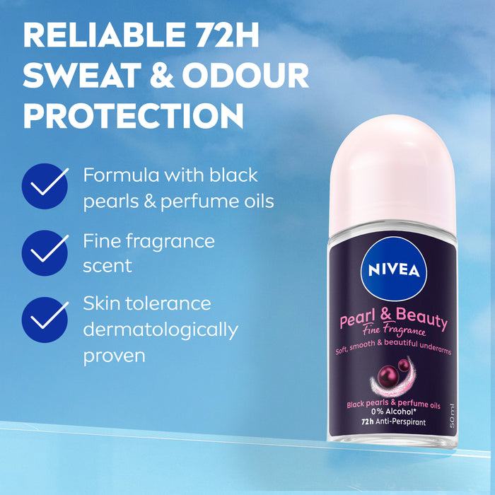 Nivea Women Deodorant Black Pearl And Beauty Roll On 50ml