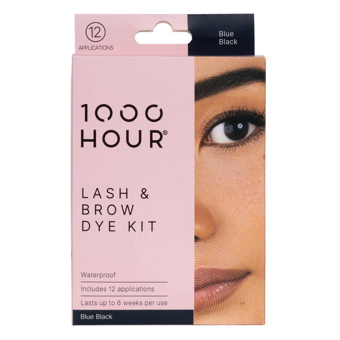 1000 Hour Eyelash and Brow Dye Kit Blue/Black.
