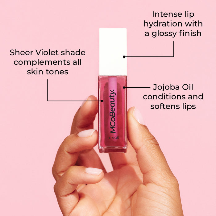 MCo Beauty Lip Oil Hydrating Treatment Sheer Violet