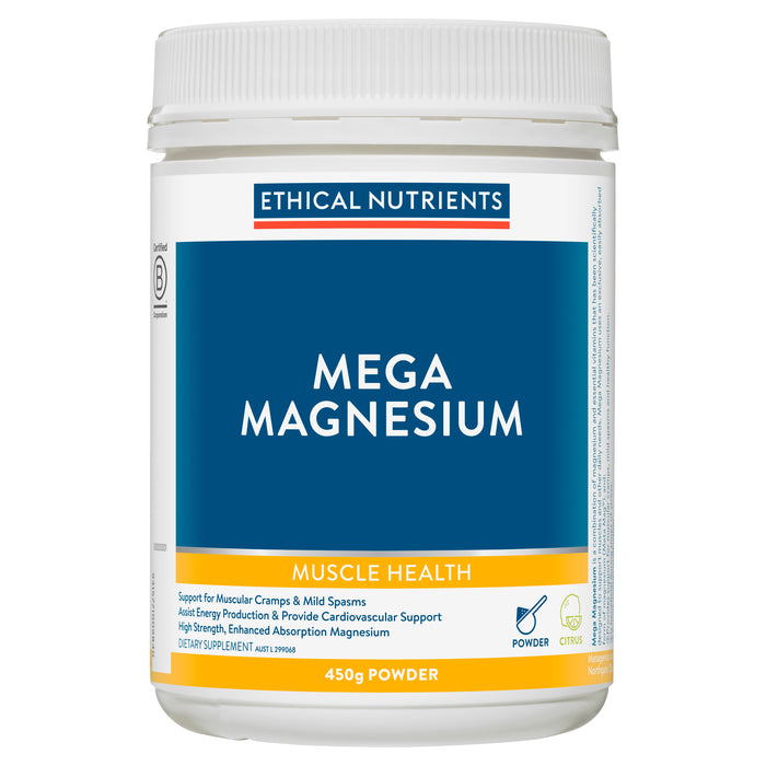 Ethical Nutrients Mega Magnesium Powder 450g.