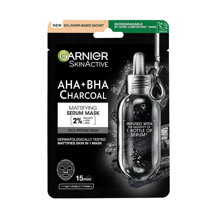 Garnier Skin Active AHA+BHA Charcoal 1 Sheet Mask