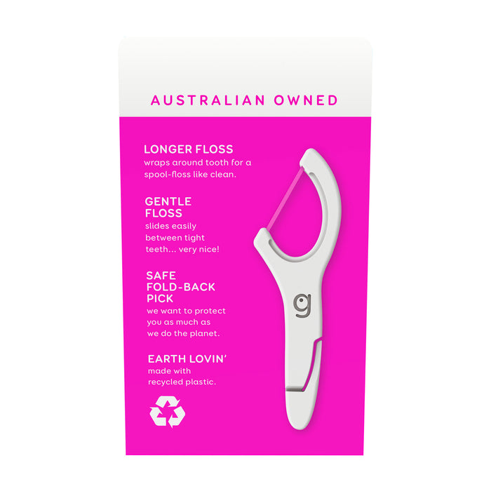 GO2 Dentagenie Smooth Flosspyx Minty 100 Super Pack