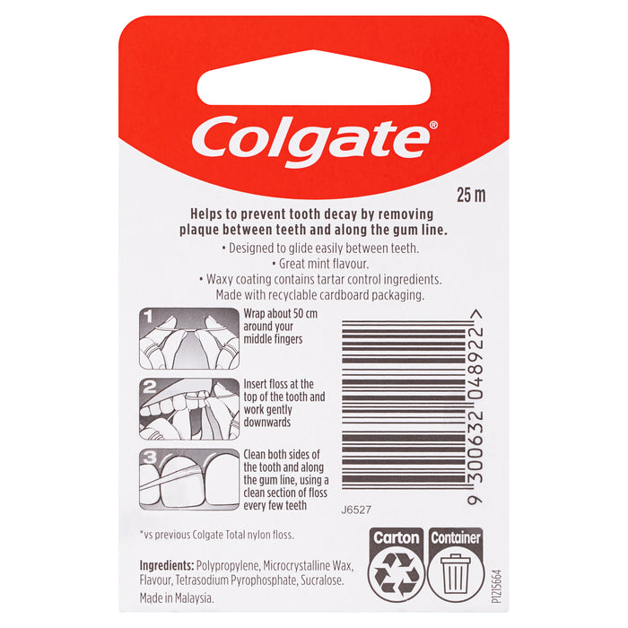 Colgate Total Dental Floss Tarter 25m