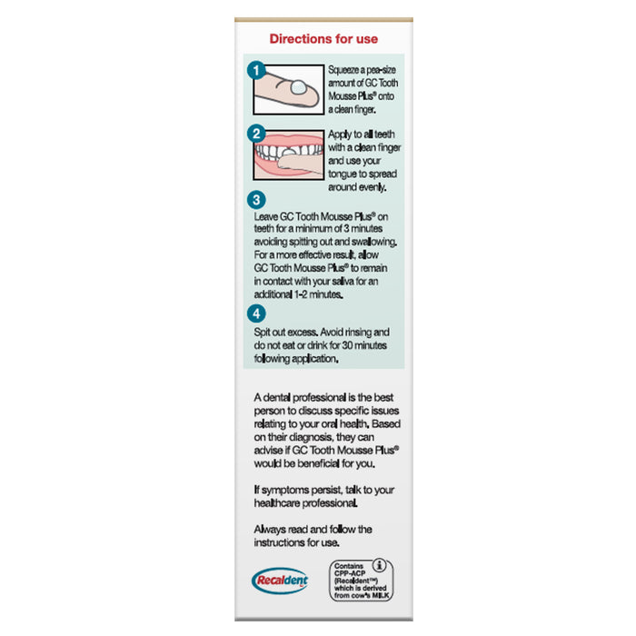 GC Tooth Mousse  Vanilla 40g.