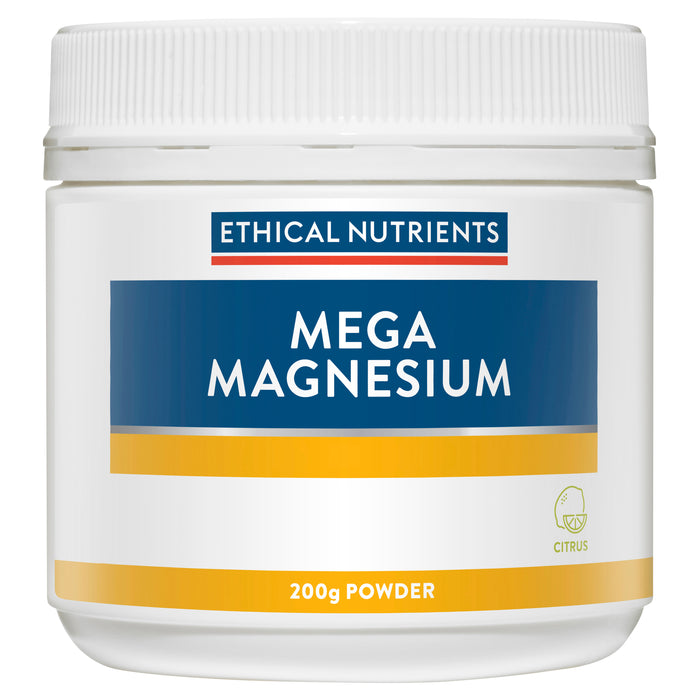 Ethical Nutrients Mega Magnesium Powder Citrus 200g
