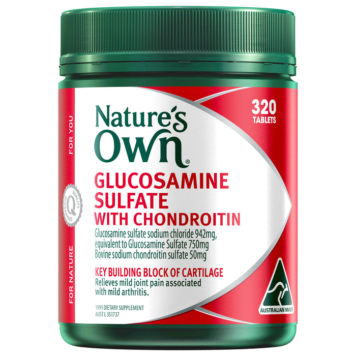 Nature's Own Glucosamine Sulphate with Chondroitin 320 Tablets.