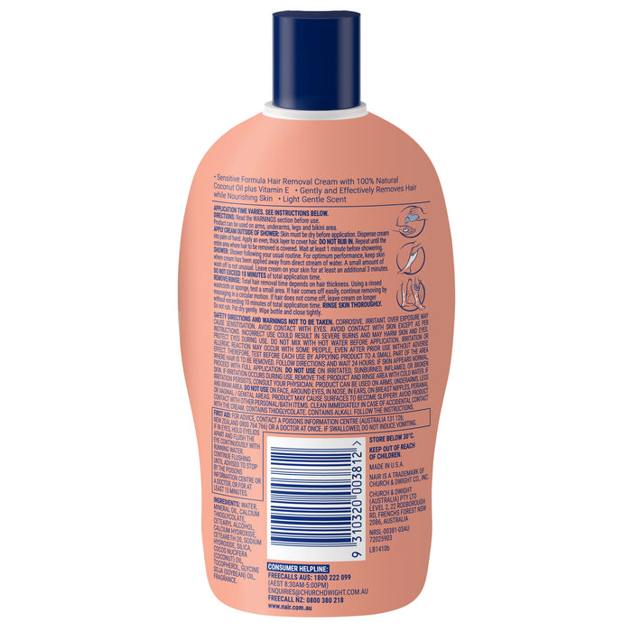 Nair Hair Removal Shower Cream with Coconut Oil 357g