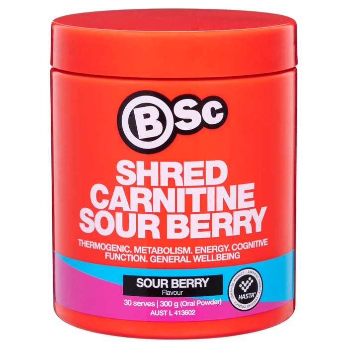 BSC Shred Carnitine Sour Berry 300g