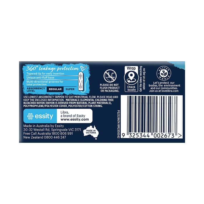 Libra Tampons Regular 32 Pack.