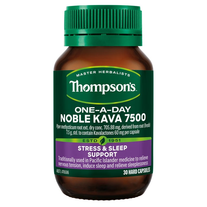 Thompsons One A Day Noble Kava 7500 30 Capsules