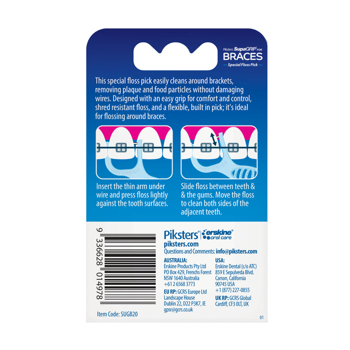 Piksters Supa Grip Braces 20Pack