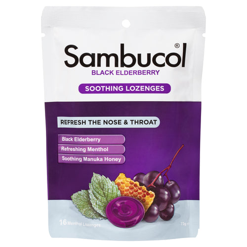 Sambucol Nose + Throat Lozenge 16 Menthol
