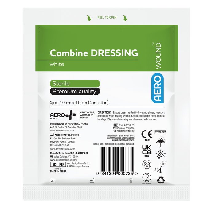 Aero Combine Dressing White 10X10cm