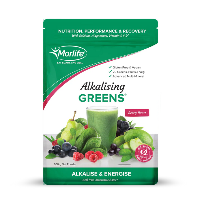 Morlife Alkalising Greens Berry Burst 700g