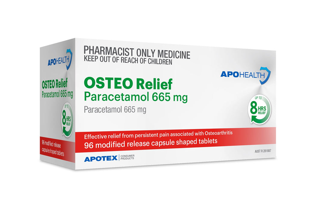 APO Health Osteo Relief Paracetamol 665mg Blister 96 Pack