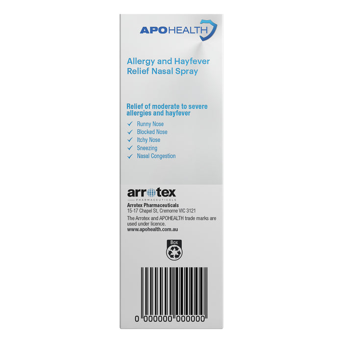 APO Allergy & Hayfever Relief Nasal Spray 17ml.