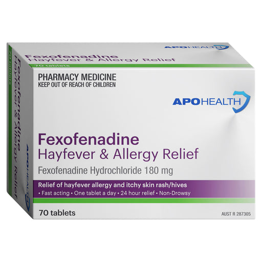 APO Fexofenadine 180mg 70 Tablets.
