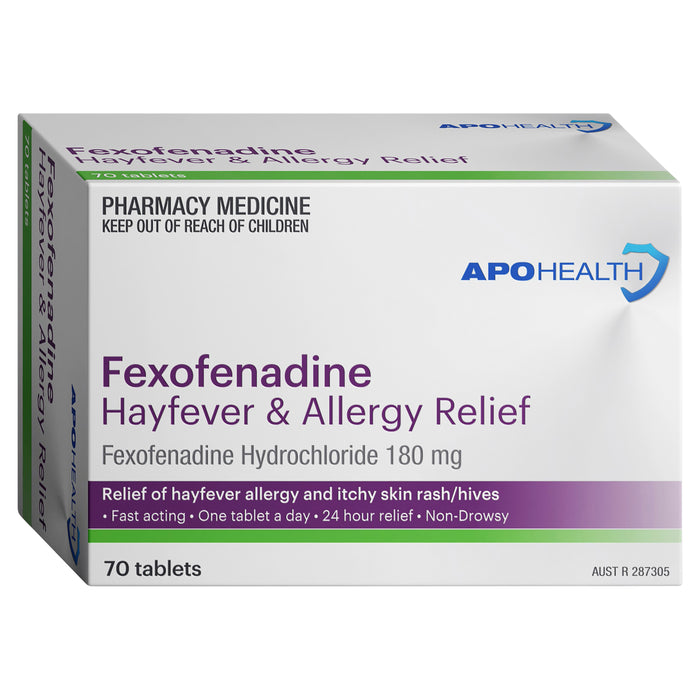 APO Fexofenadine 180mg 70 Tablets.