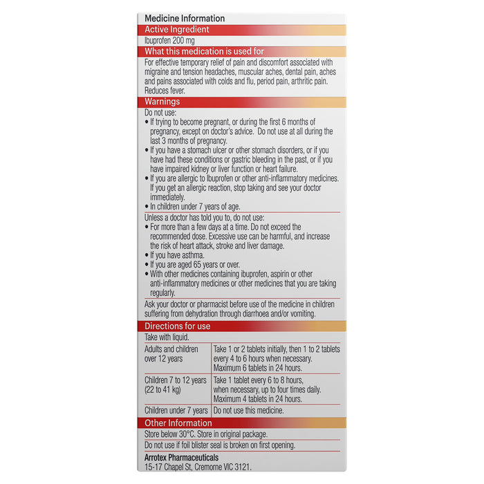 APO Ibuprofen 200mg 24 Tablets.