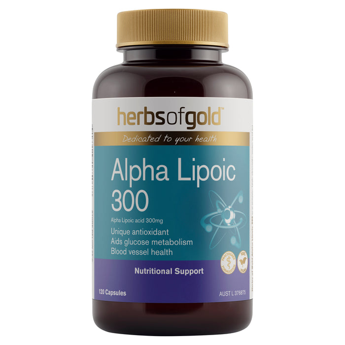 Herbs Of Gold Alpha Lipoic 300 120 Capsules