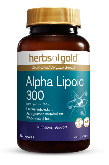 Herbs Of Gold Alpha Lipoic 300 120 Capsules