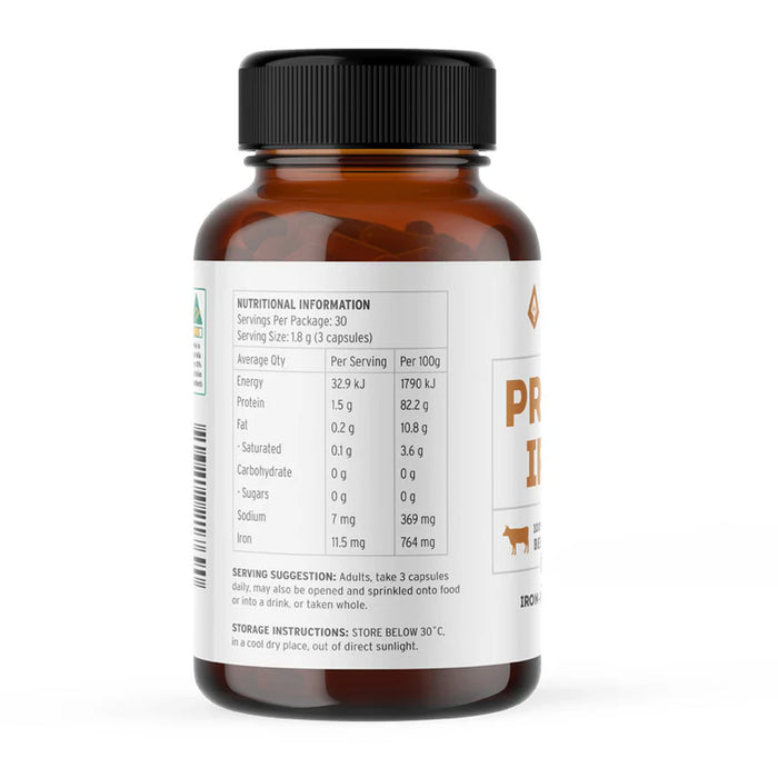 Ancestral Nutrition Primal Iron 100% Beef Spleen 90 Capsules