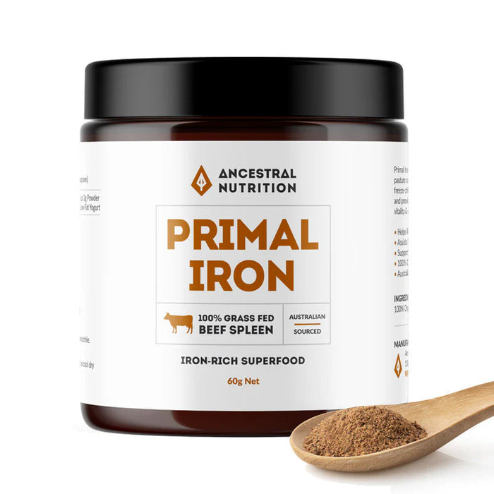 Ancestral Nutrition Primal Iron 100% Beef Spleen Powder 60g