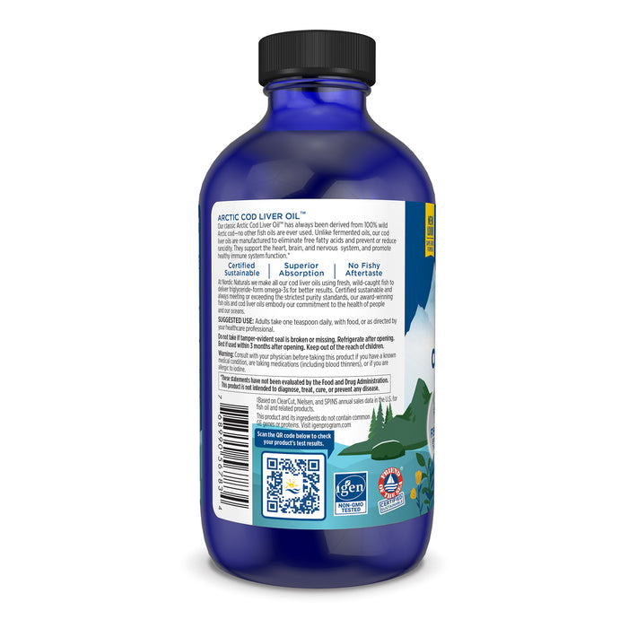 Nordic Naturals Artic Cod Liver Oil 237ml Strawberry Flavour