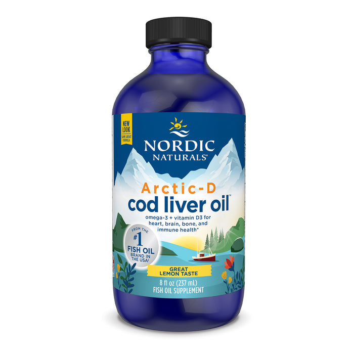 Nordic Natrurals Artic-D Cod Liver Oil 237ml Lemon Flavour