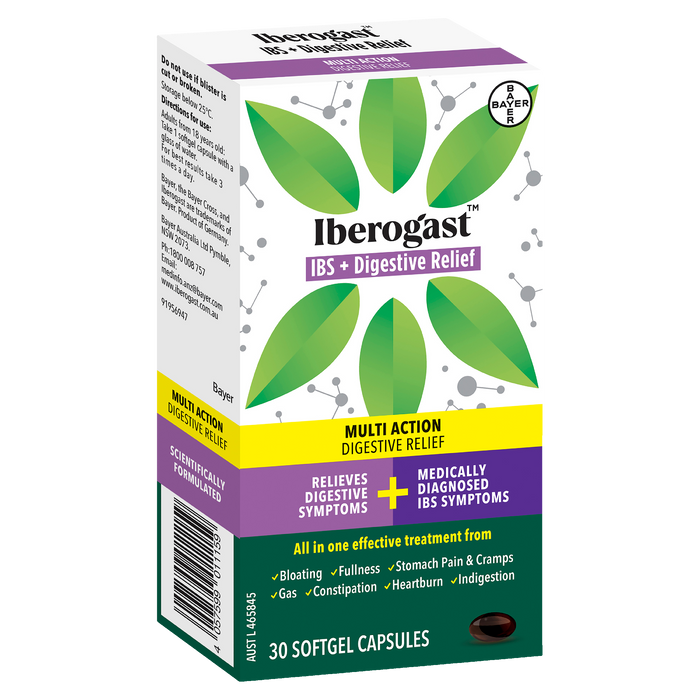 Iberogast IBS & Digestive Relief 30 Softgel Capsules