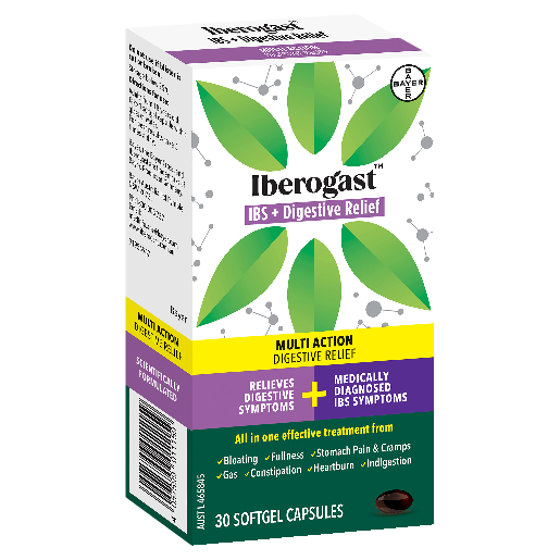 Iberogast IBS & Digestive Relief 30 Softgel Capsules
