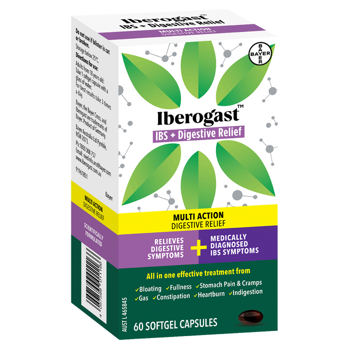 Iberogast IBS & Digestive Relief 60 Softgel Capsules
