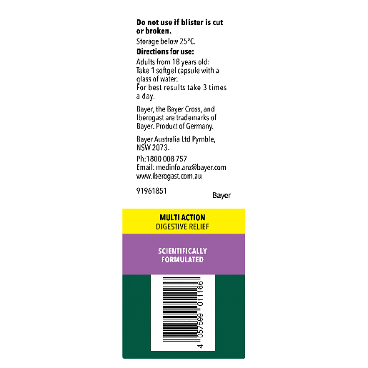 Iberogast IBS & Digestive Relief 60 Softgel Capsules