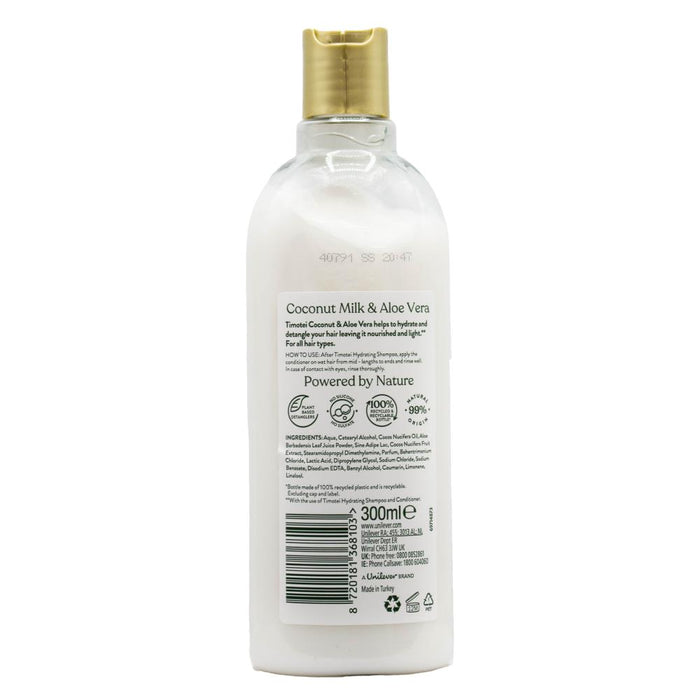 Timotei Conditioner Hydrating Coconut Milk And Aloe Vera 300ml