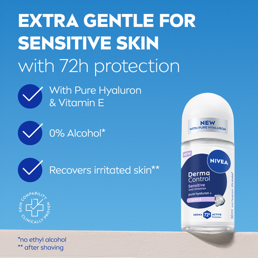 NIVEA Derma Control Sensitive Roll-On 50ml.