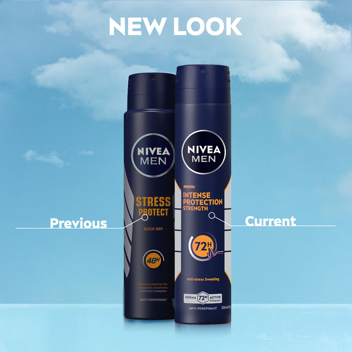 NIVEA MEN Intense Protection Strength Anti-Perspirant Aerosol 250ml.