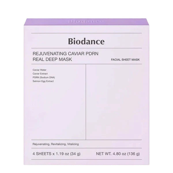 Biodance Rejuvenating Caviar PDRN Real Deep Mask Box 4pcs.