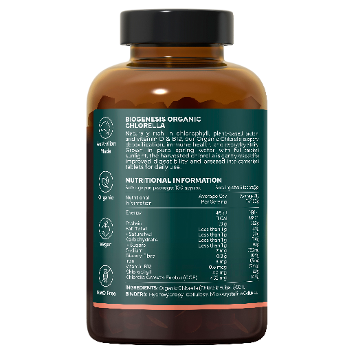 BioGenesis Australian Organic Chlorella 600 Tablets
