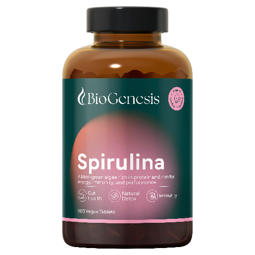 BioGenesis Organic Spirulina 600 Tablets