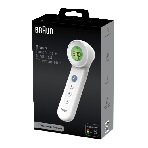 Braun Touchless + Forehead Thermometer BNT400.