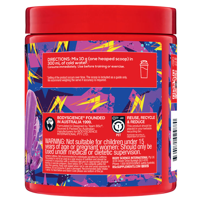 BSc PRE Caffeinated Pre-Workout 300g Grape Ice Pop