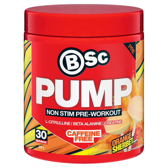 BSc PUMP Non Stim Pre-Workout  300g Orange Sherbet