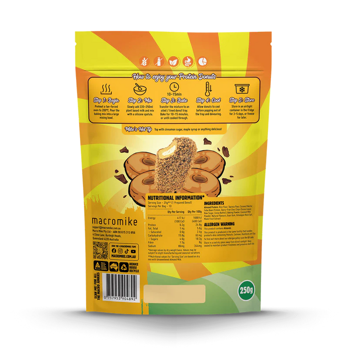 Macro Mike Protein Donut Baking Mix Golden Gaytime 250g.