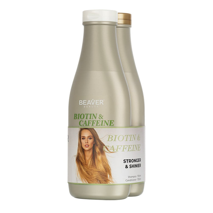 Beaver Biotin Caffeine Duo Shampoo 750ml+ Conditioner 750ml Pack