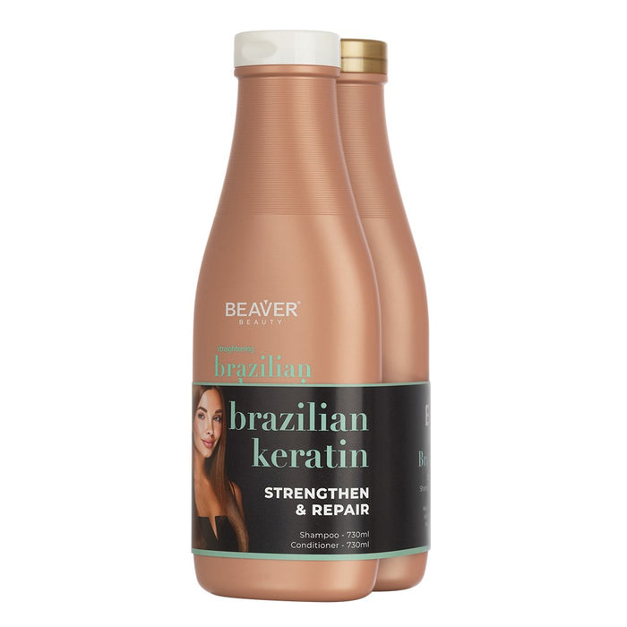 Beaver Brazilian Duo Shampoo 750ml+ Conditioner 750ml Pack